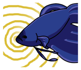 Daily life of Betta sticker #1438685