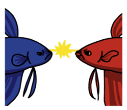 Daily life of Betta sticker #1438686