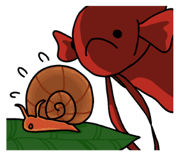 Daily life of Betta sticker #1438693