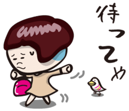 girls "Marron-chan" (Kansai dialect) sticker #1438750