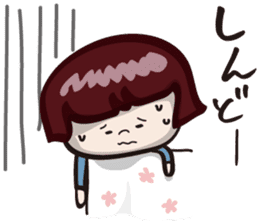 girls "Marron-chan" (Kansai dialect) sticker #1438752