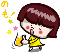 girls "Marron-chan" (Kansai dialect) sticker #1438767