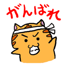 Nyabashi of the cat of a tiger pattern sticker #1438829