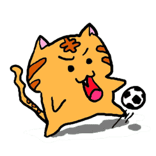 Nyabashi of the cat of a tiger pattern sticker #1438832