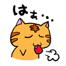 Nyabashi of the cat of a tiger pattern sticker #1438838