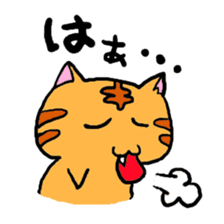 Nyabashi of the cat of a tiger pattern sticker #1438838