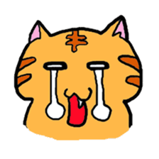 Nyabashi of the cat of a tiger pattern sticker #1438850