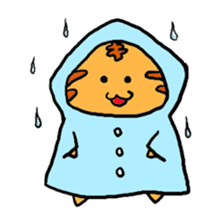 Nyabashi of the cat of a tiger pattern sticker #1438853