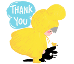 The Girl With The Yellow Raincoat sticker #1439425