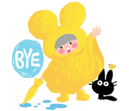 The Girl With The Yellow Raincoat sticker #1439429