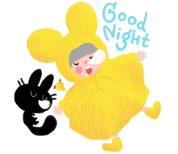 The Girl With The Yellow Raincoat sticker #1439430