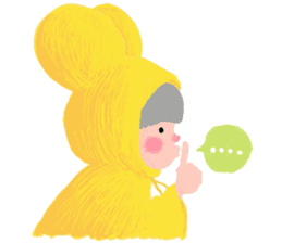 The Girl  With The Yellow Raincoat sticker #1439435