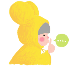 The Girl With The Yellow Raincoat sticker #1439435