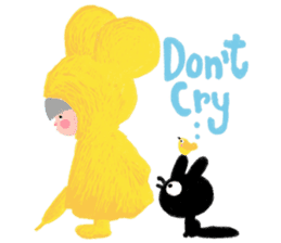 The Girl With The Yellow Raincoat sticker #1439441