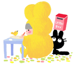 The Girl With The Yellow Raincoat sticker #1439442