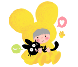 The Girl With The Yellow Raincoat sticker #1439449