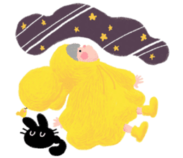 The Girl With The Yellow Raincoat sticker #1439456