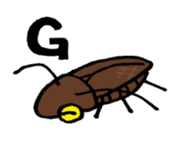 lovely cockroach sticker #1439511