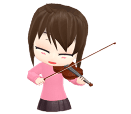 Pinky - The little girl pink shirt (Eng) sticker #1439821