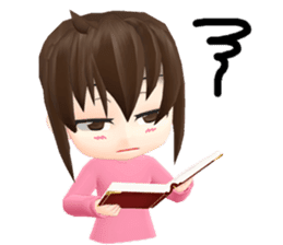 Pinky - The little girl pink shirt (Eng) sticker #1439831