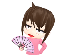 Pinky - The little girl pink shirt (Eng) sticker #1439833