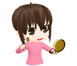 Pinky - The little girl pink shirt (Eng) sticker #1439842