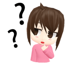 Pinky - The little girl pink shirt (Eng) sticker #1439848