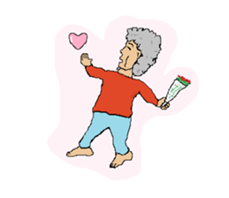 The man who is humor sticker #1440011