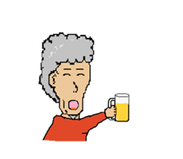 The man who is humor sticker #1440014