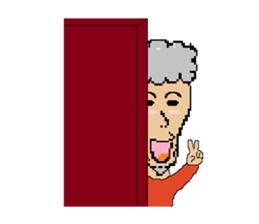 The man who is humor sticker #1440027
