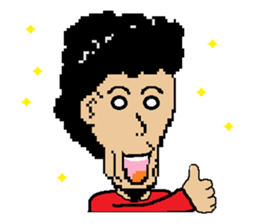 The man who is humor sticker #1440029