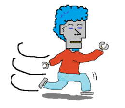 The man who is humor sticker #1440031