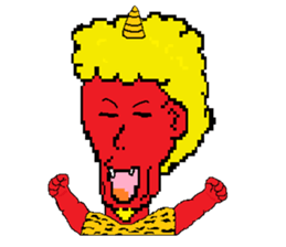 The man who is humor sticker #1440033