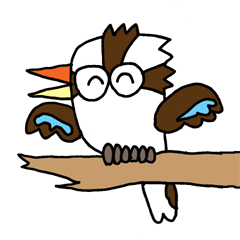 Happy bird Kookaburra!