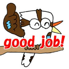 Happy bird Kookaburra! sticker #1440754