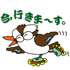 Happy bird Kookaburra! sticker #1440762