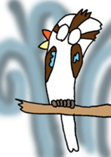Happy bird Kookaburra! sticker #1440768