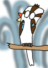 Happy bird Kookaburra! sticker #1440768