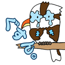 Happy bird Kookaburra! sticker #1440777