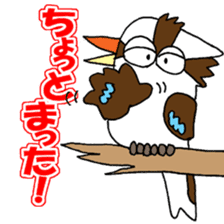 Happy bird Kookaburra! sticker #1440789