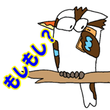 Happy bird Kookaburra! sticker #1440790
