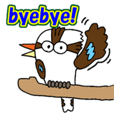 Happy bird Kookaburra! sticker #1440793