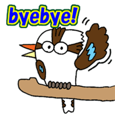 Happy bird Kookaburra! sticker #1440793