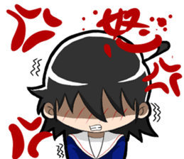 TSUNDERE Schoolgirl sticker #1441003