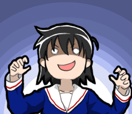 TSUNDERE Schoolgirl sticker #1441005