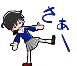 TSUNDERE Schoolgirl sticker #1441030