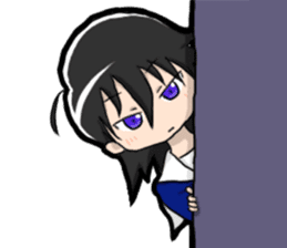 TSUNDERE Schoolgirl sticker #1441032