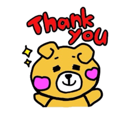 Hopeyan of a bear. sticker #1441037