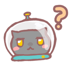 Cosmic cat sticker #1441521