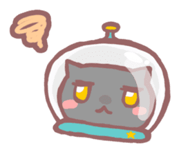 Cosmic cat sticker #1441522